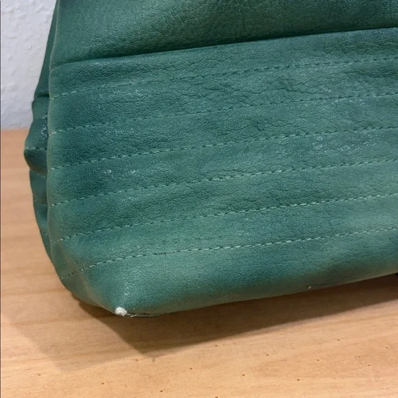 Green Leather Drawstring Bag - Picture 11 of 12